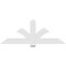 Ekena Millwork Redmond Architectural Grade PVC Gable Bracket, 72"W x 27"H x 2"D x 6"F, 9/12 Pitch GBP072X27X0206RED00 - alternate 2